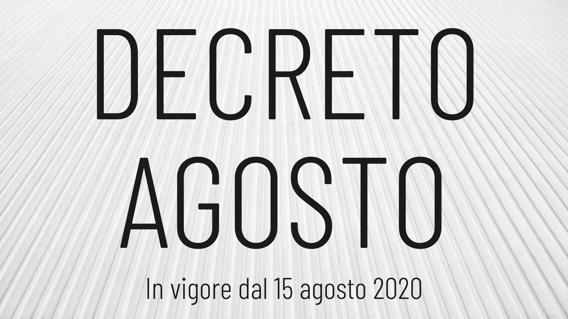 Decreto agosto