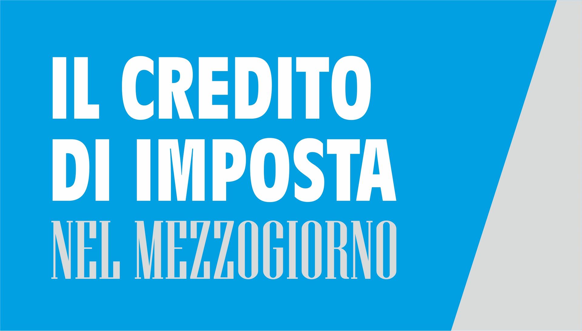 Credito imposta mezzogiorno