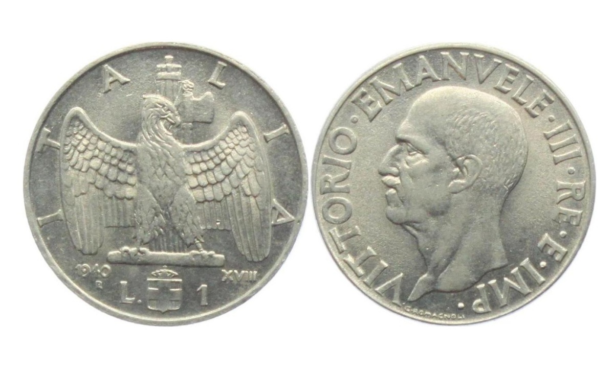 Errore conio 1 Lira Tipo Impero