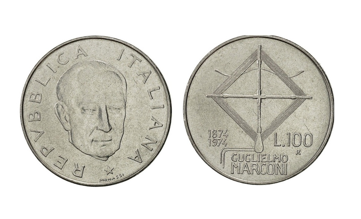 100 lire Guglielmo Marconi