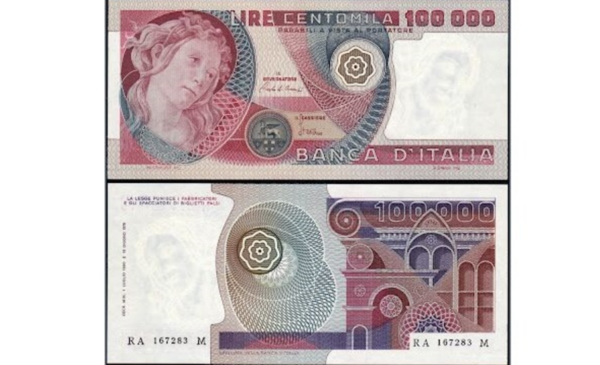 100.000 lire Primavera Botticelli