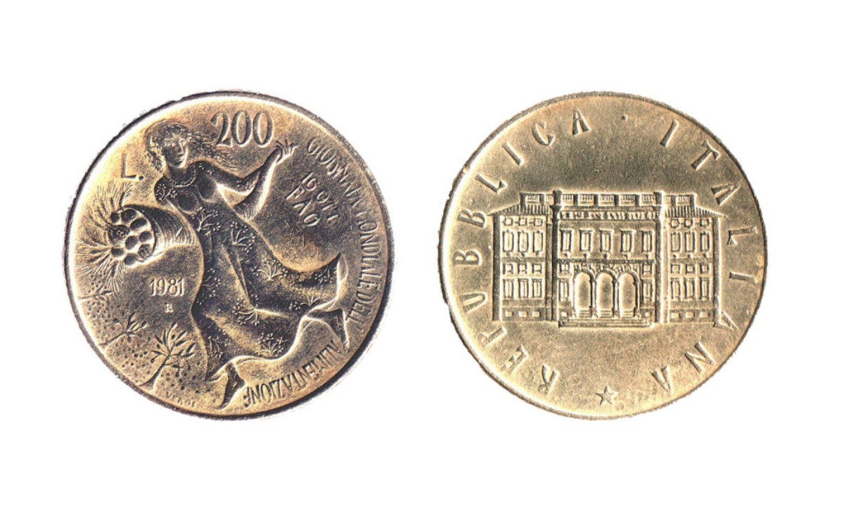200 lire FAO Villa Lubin