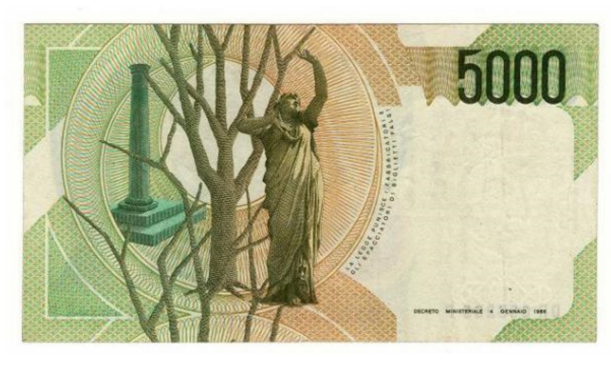 5.000 lire Vincenzo Bellini
