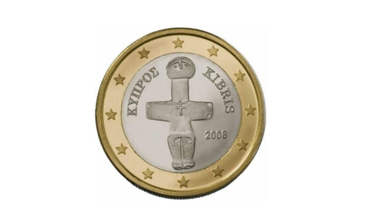 Moneta da 1 euro con la croce