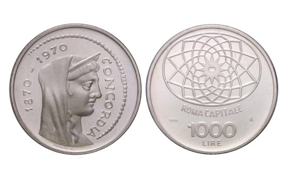 Moneta da 1000 lire Roma Capitale