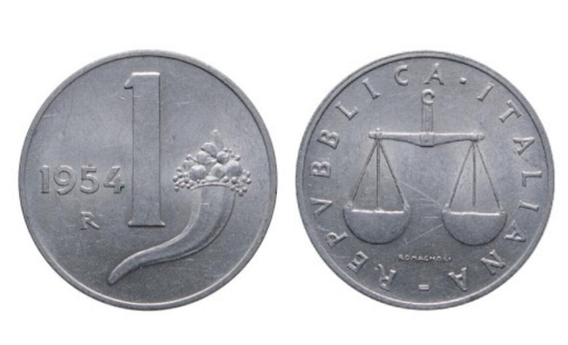 Valore della moneta da 1 Lira Bilancia Cornucopia