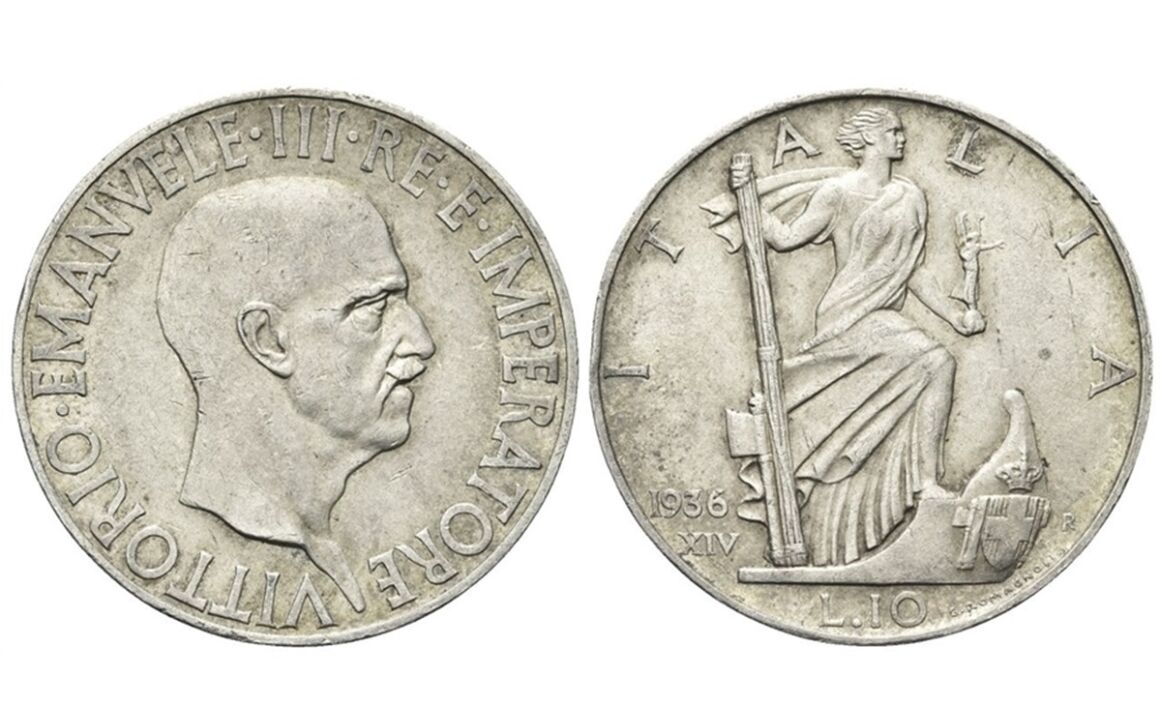 10 Lire Re Vittorio Emanuele III Impero