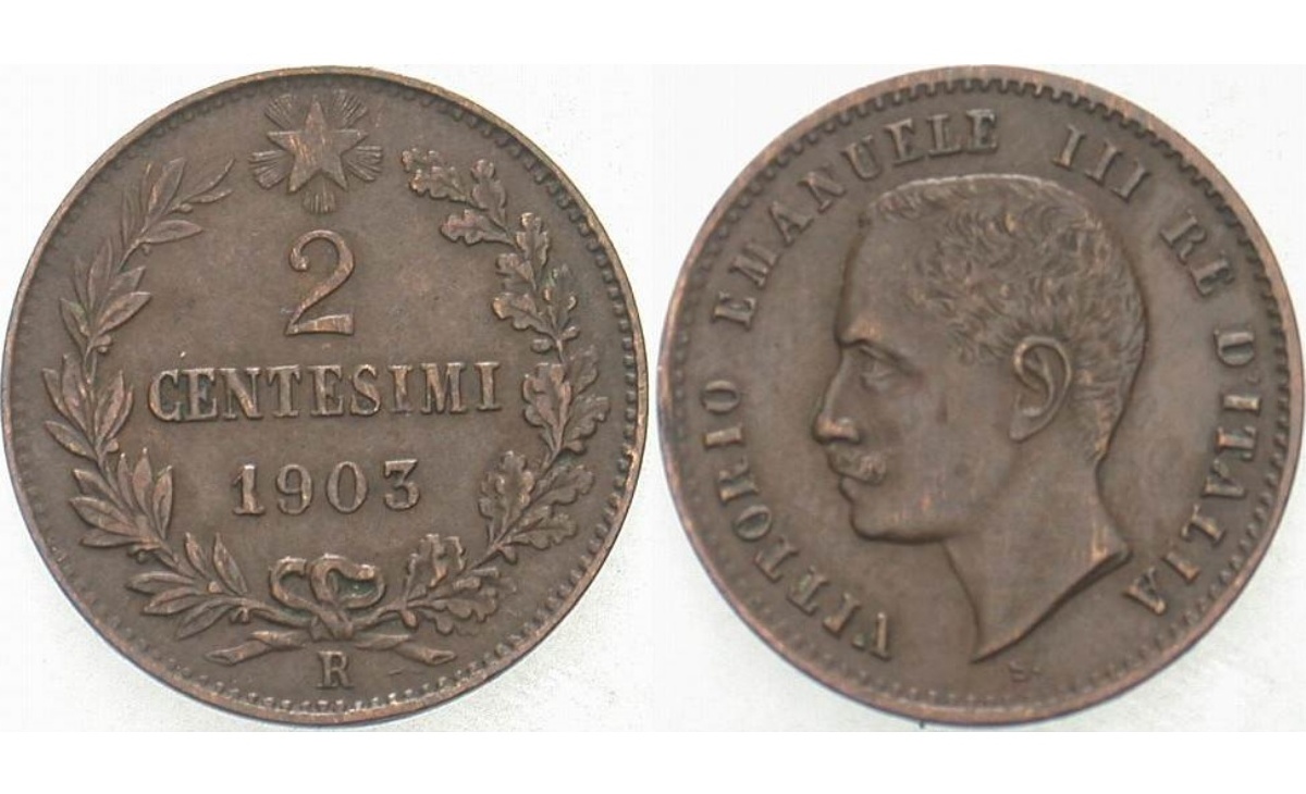 2 centesimi Vittorio Emanuele III