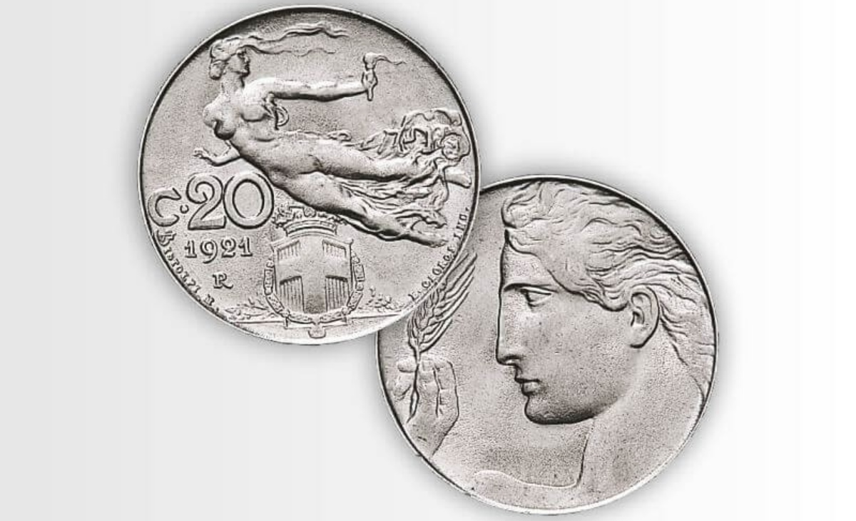 Valore della moneta da 20 Centesimi Libertà Librata - Vittorio Emanuele III