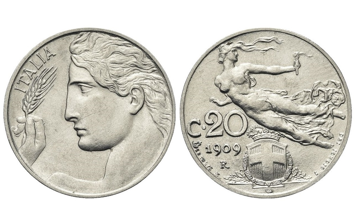 Valore della moneta da 20 Centesimi Libertà Librata - Vittorio Emanuele III