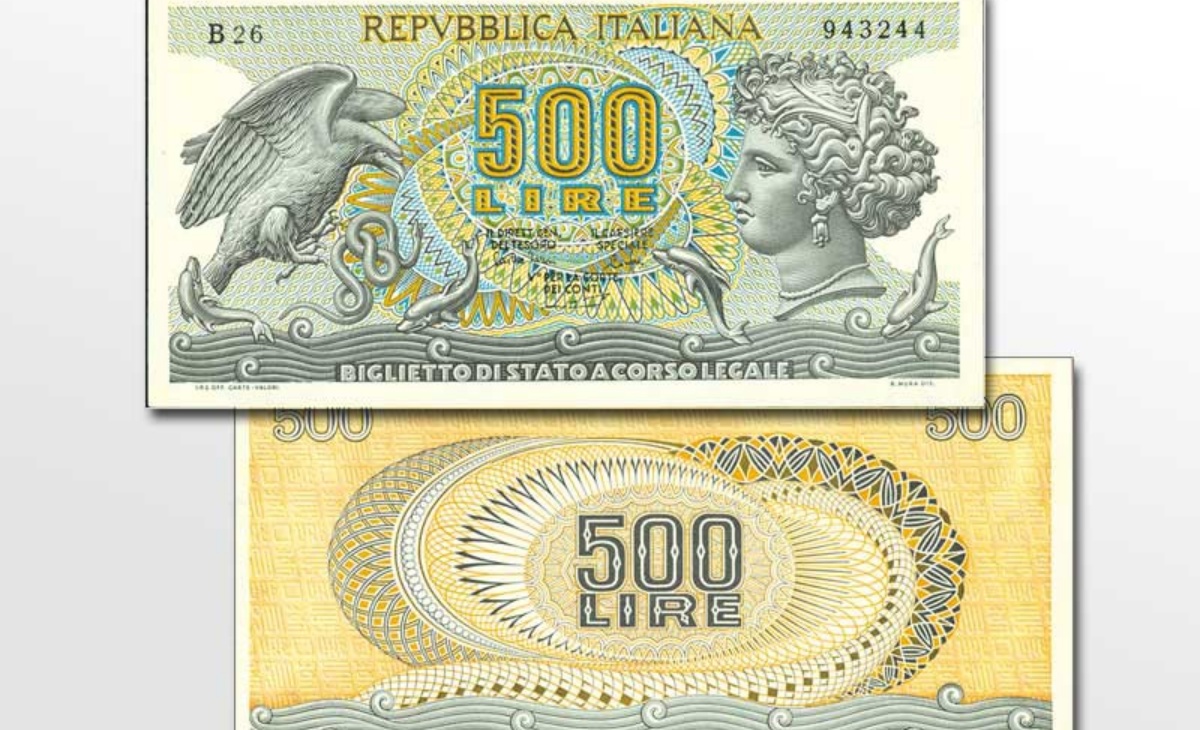 Valore della Banconota da 500 Lire Aretusa