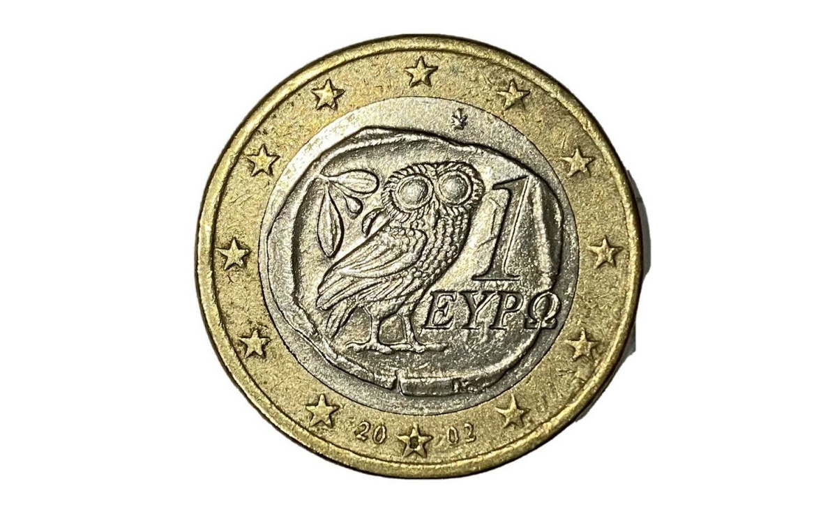 Valore moneta da 1 Euro Gufo Grecia