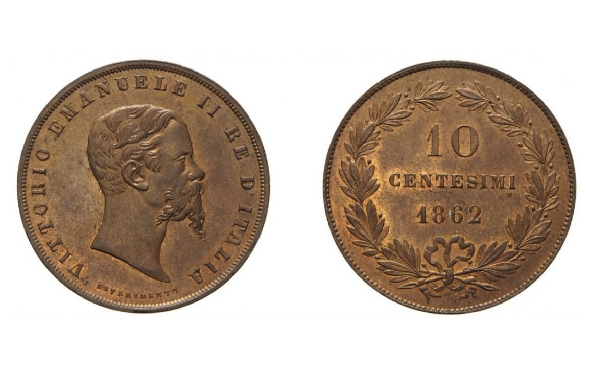 Valore della moneta da 10 Centesimi Esperimento