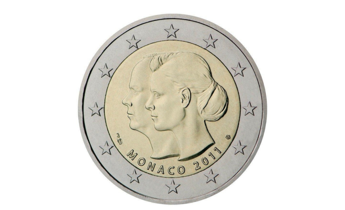 Valore moneta da 2 Euro Commemorativi Monaco 2011 – Matrimonio del principe Alberto con Charlène Wittstock