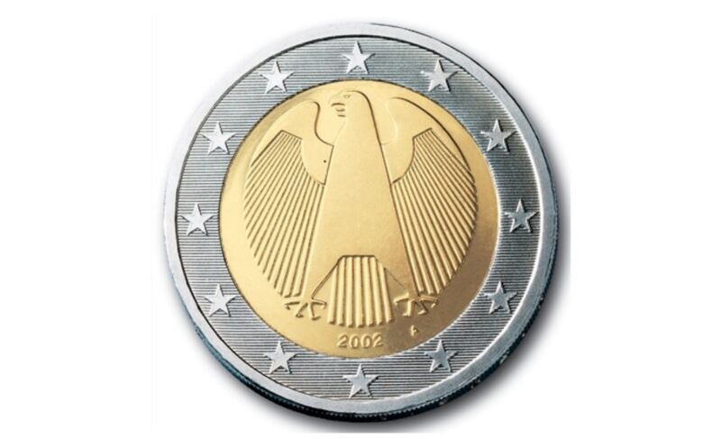 Moneta Da 2 Euro Con Aquila Valore
