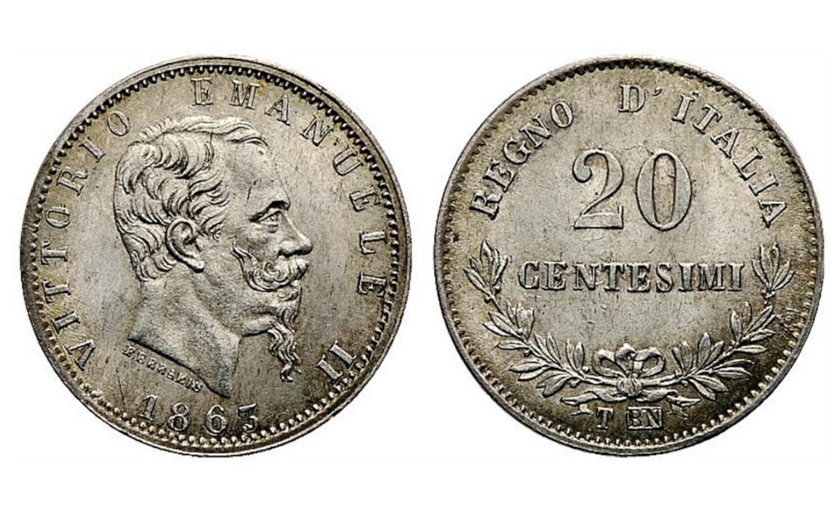 moneta 20 centesimi 1940 valore