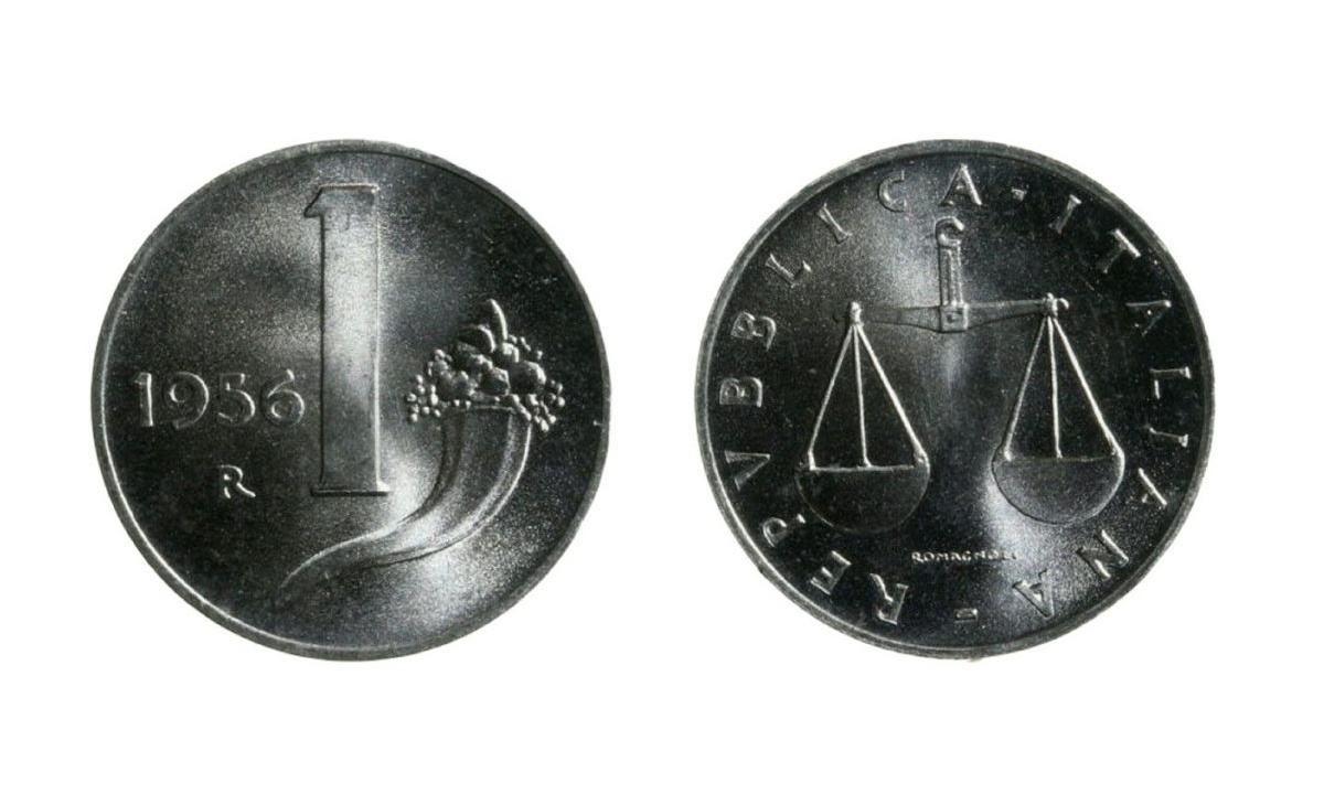 Valore della moneta da 1 lira Cornucopia