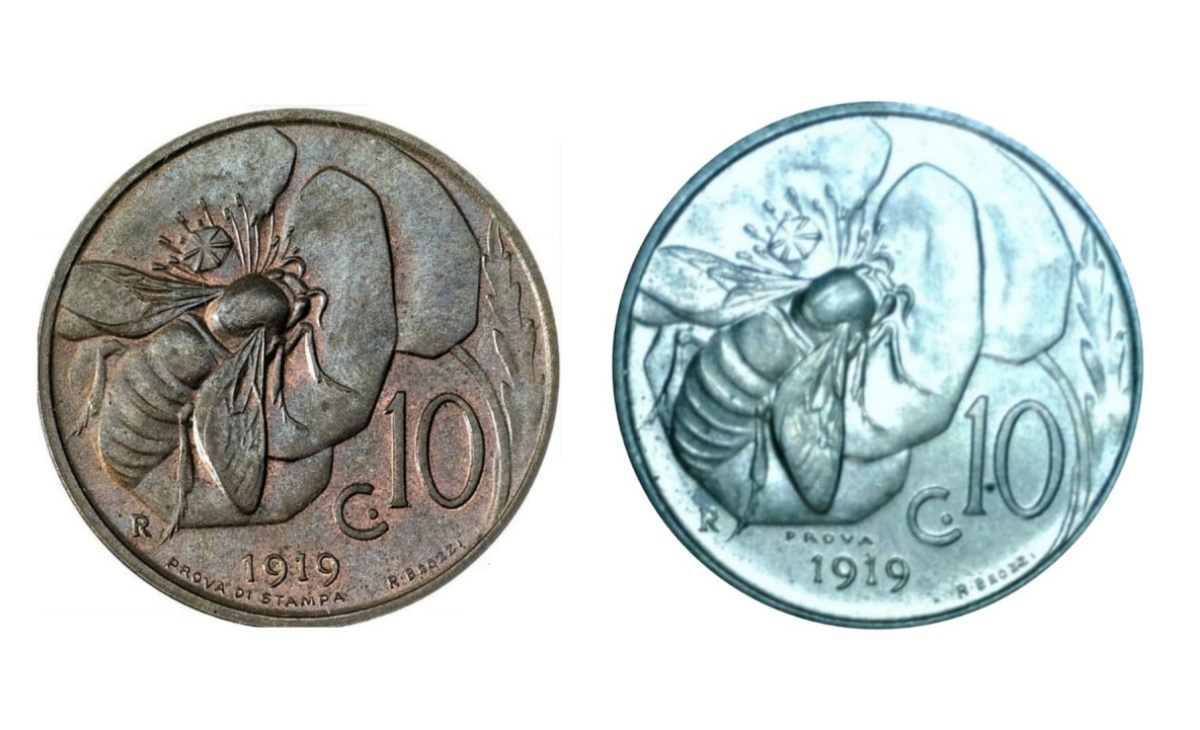 Valore moneta da 10 Centesimi Ape PROVA