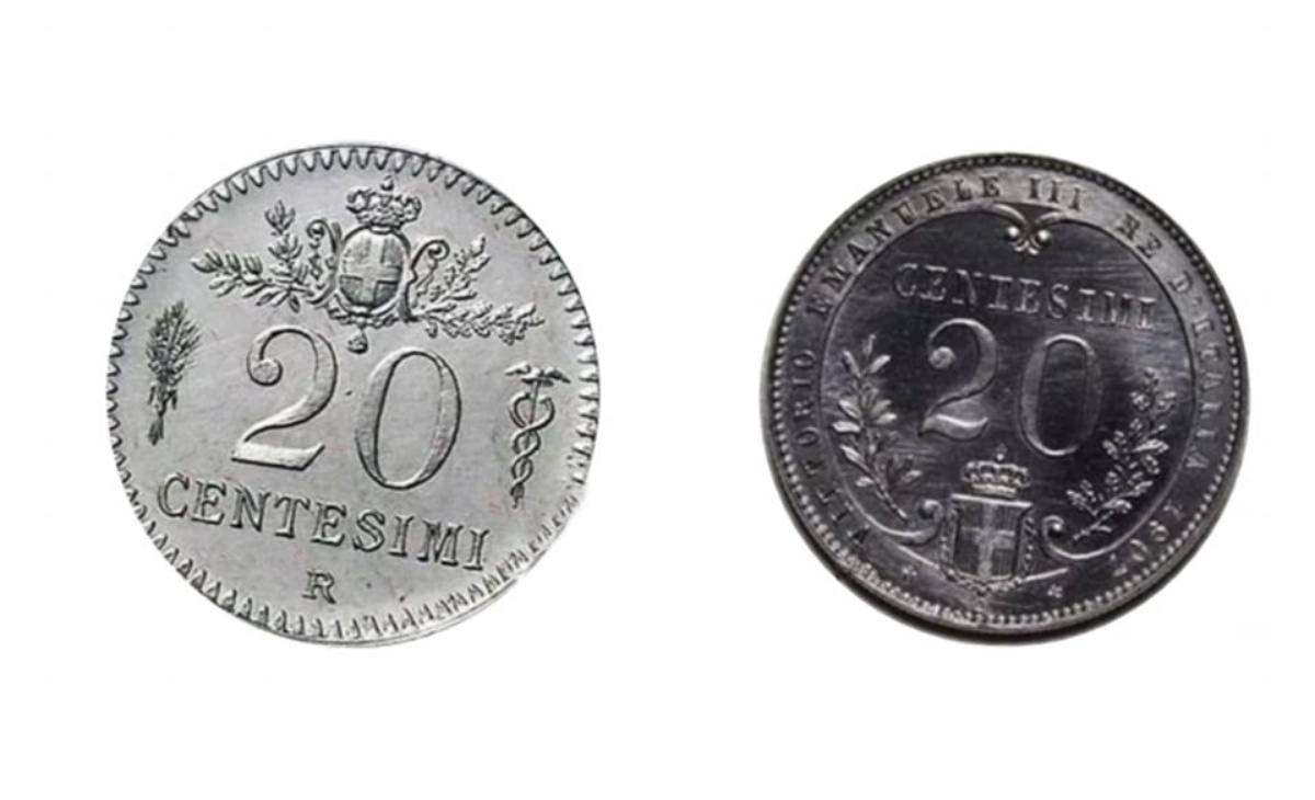 Valore moneta da 20 Centesimi 1907 PROGETTO