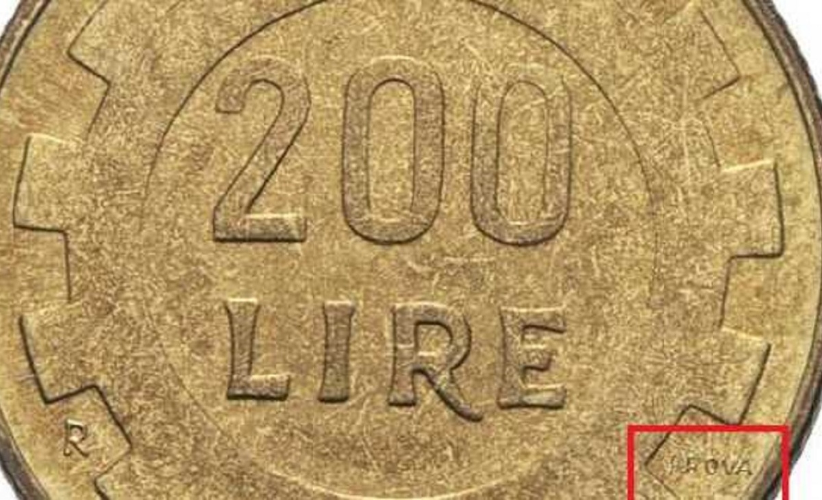 Valore moneta da 200 lire 1977