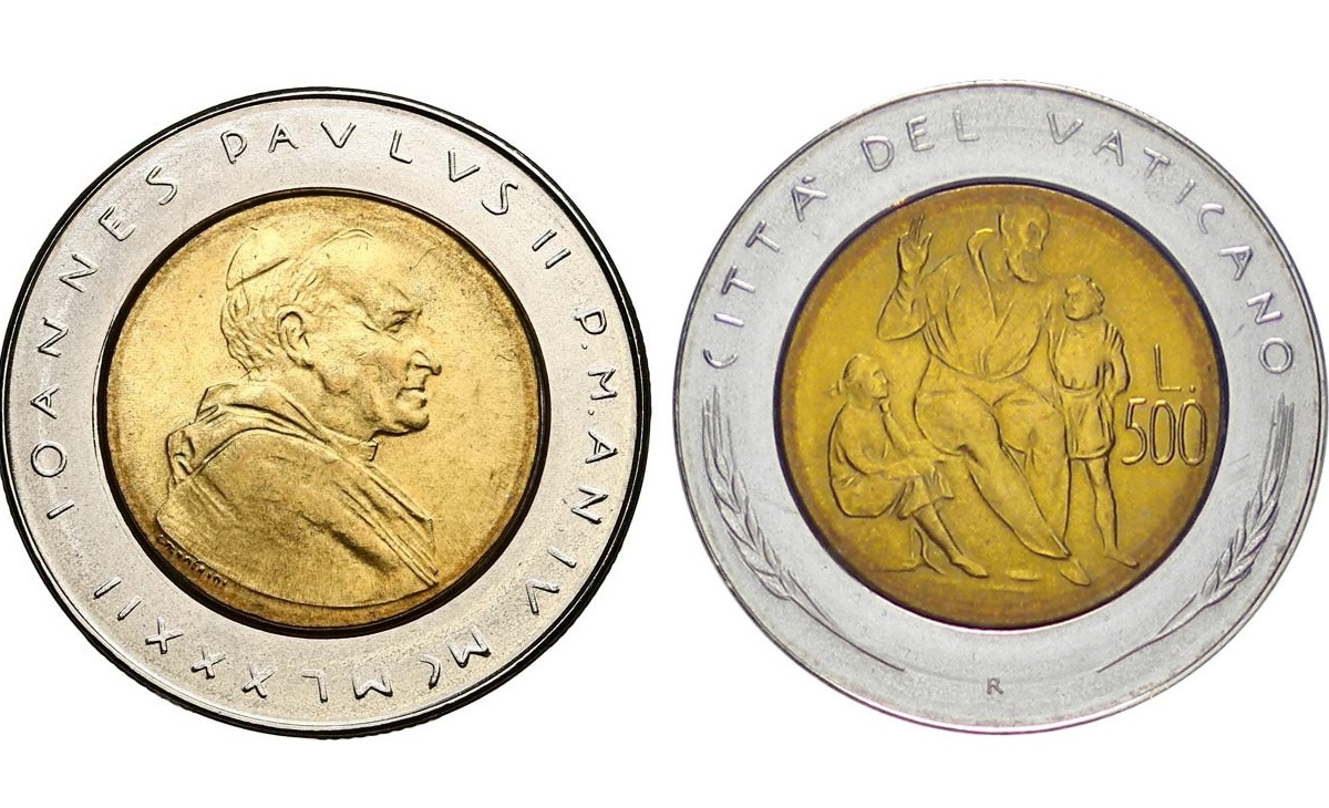 Valore moneta da 500 Lire Vaticano 1982 – L’educazione