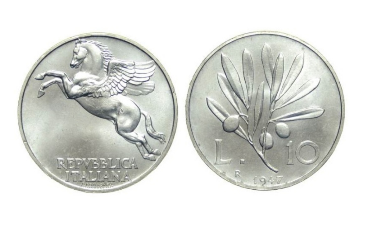 Valore moneta da 10 lire Olivo
