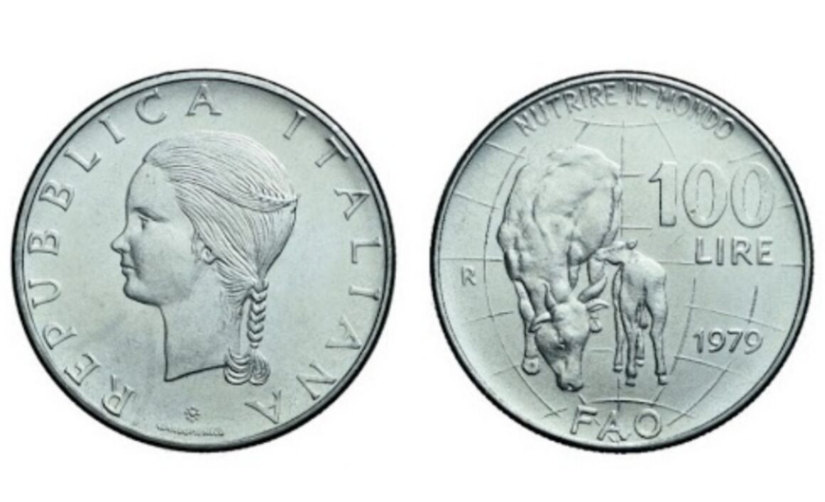 Valore moneta da 100 lire 1979 FAO