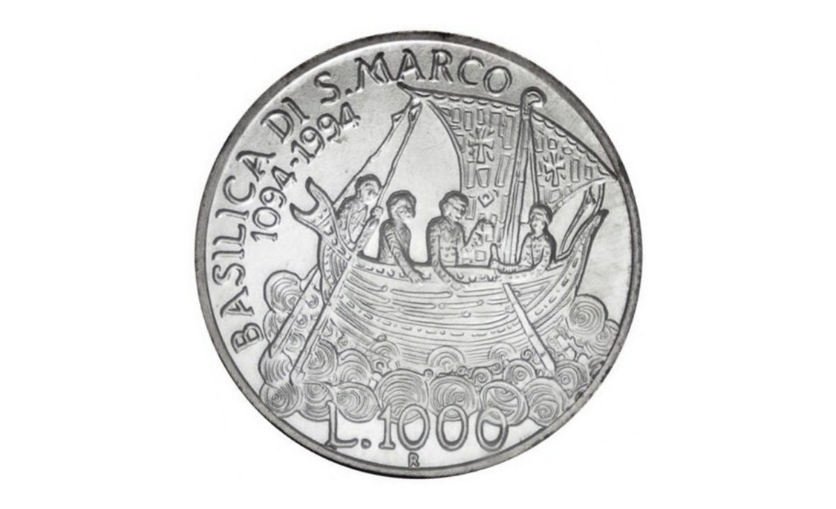 Valore moneta da 1000 Lire 1994 Anno Marciano in Venezia