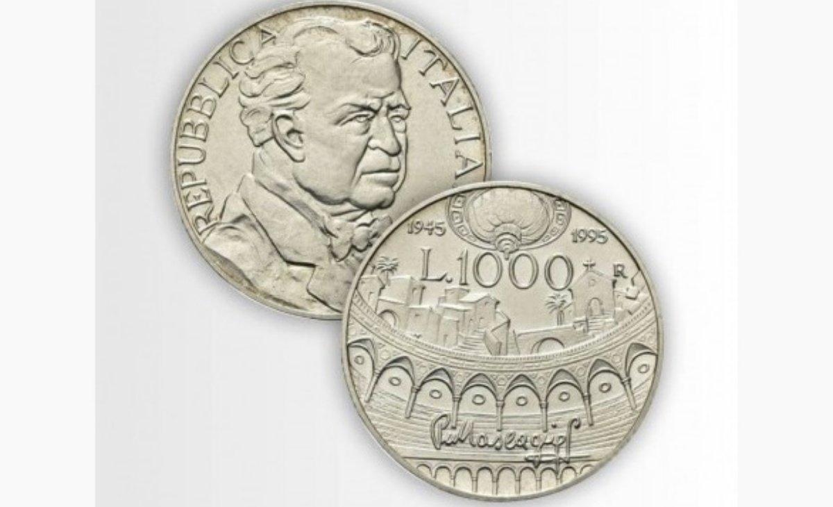 Valore moneta da 1000 Lire 1995 Pietro Mascagni