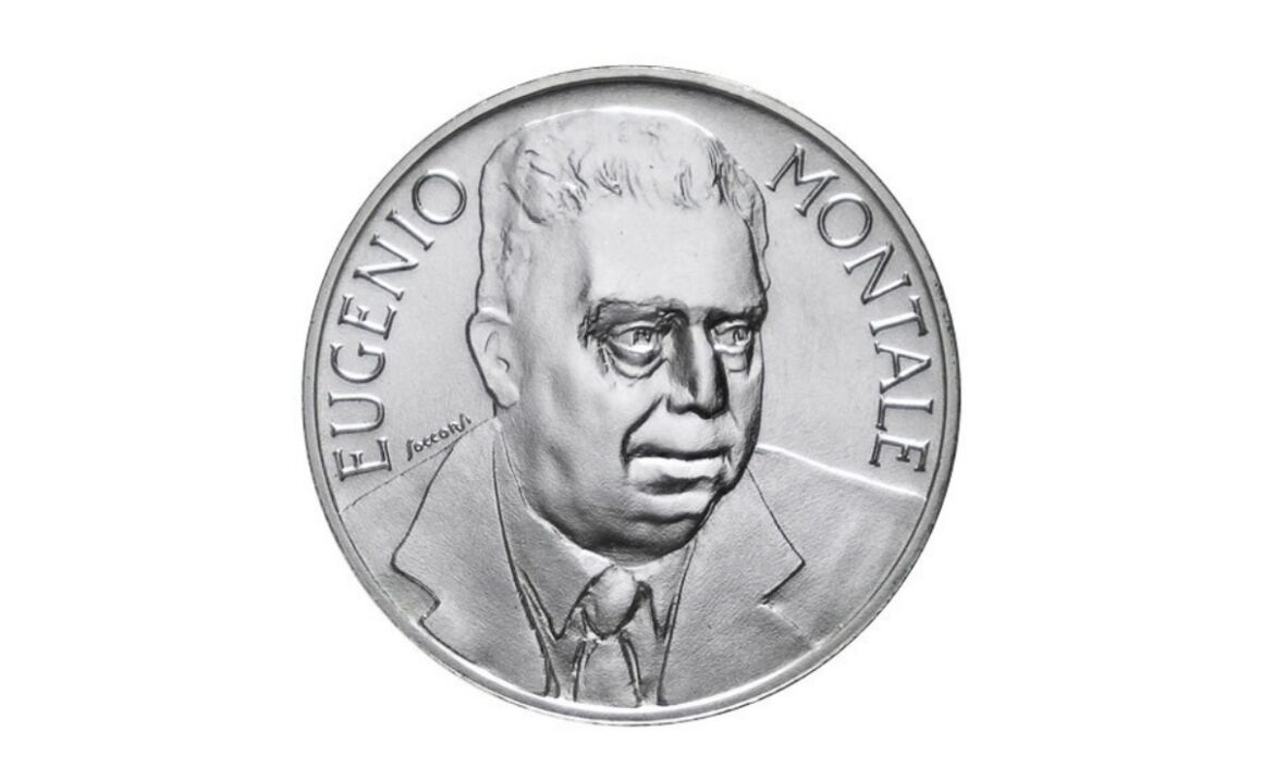 Valore moneta da 1000 Lire 1996 Eugenio Montale