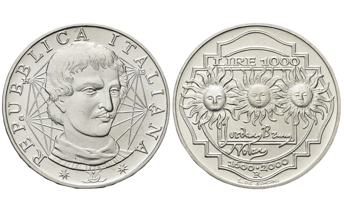 Valore moneta da 1000 Lire Giordano Bruno