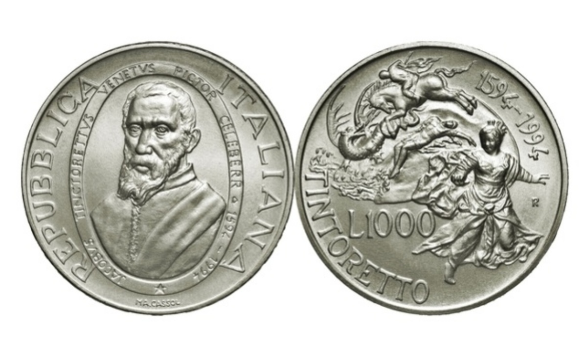 Valore moneta da 1000 Lire Jacopo Tintoretto
