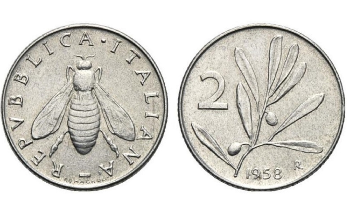 Valore moneta da 2 Lire Olivo