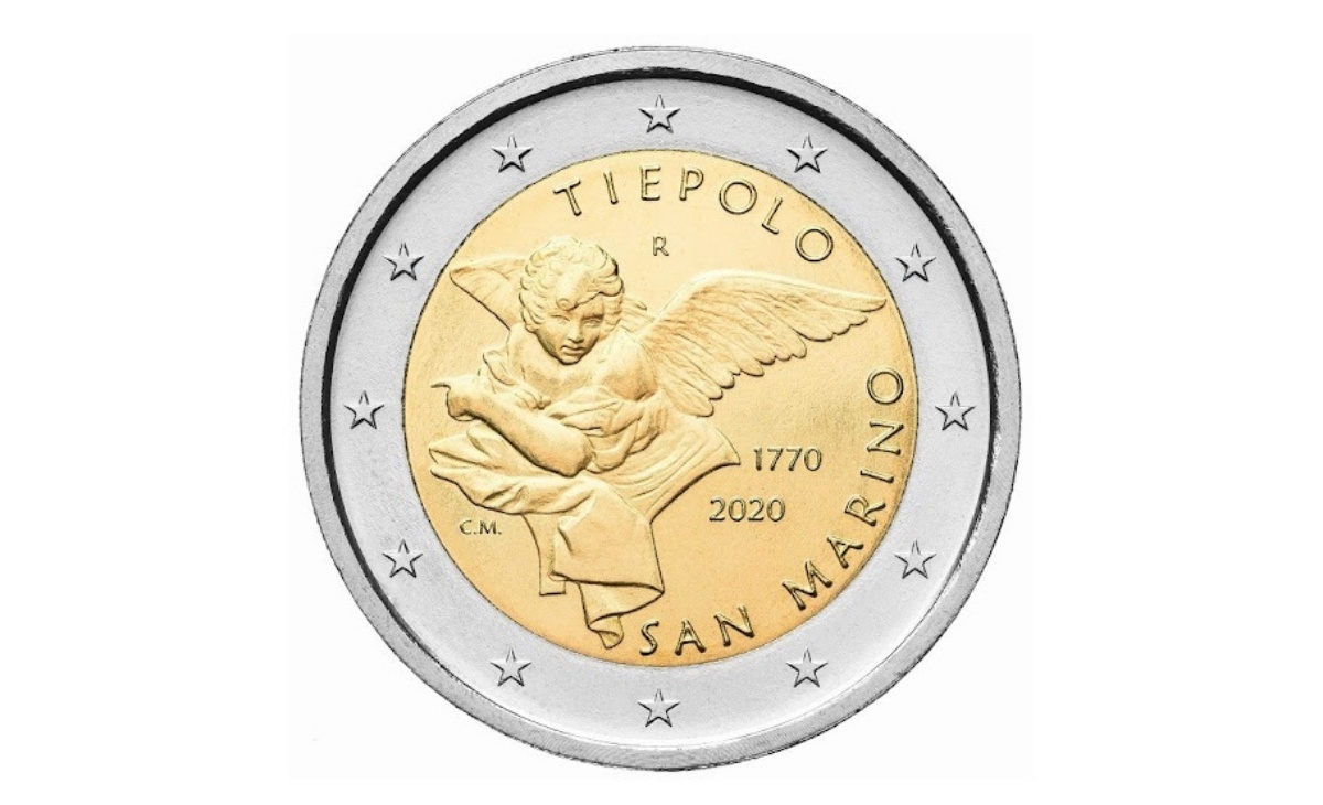 Valore moneta da 2 euro commemorativi Giambattista Tiepolo - San Marino 2020