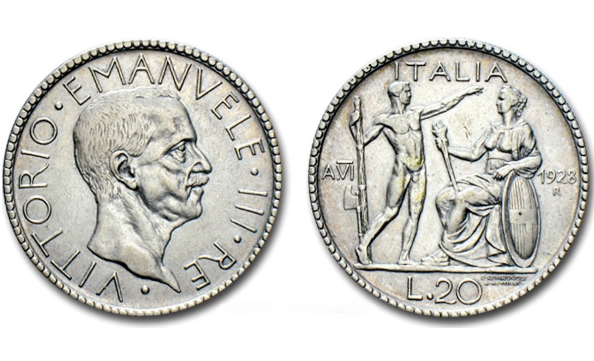 Valore moneta da 20 Lire Littore