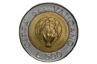 Valore moneta da 500 Lire Vaticano 1983 – Dio che crea l’Universo