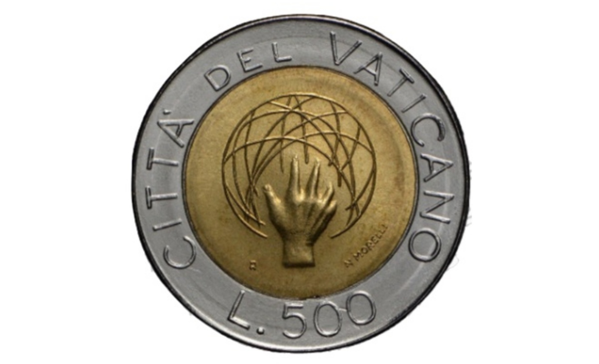 Valore moneta da 500 Lire Vaticano 1983 – Dio che crea l’Universo