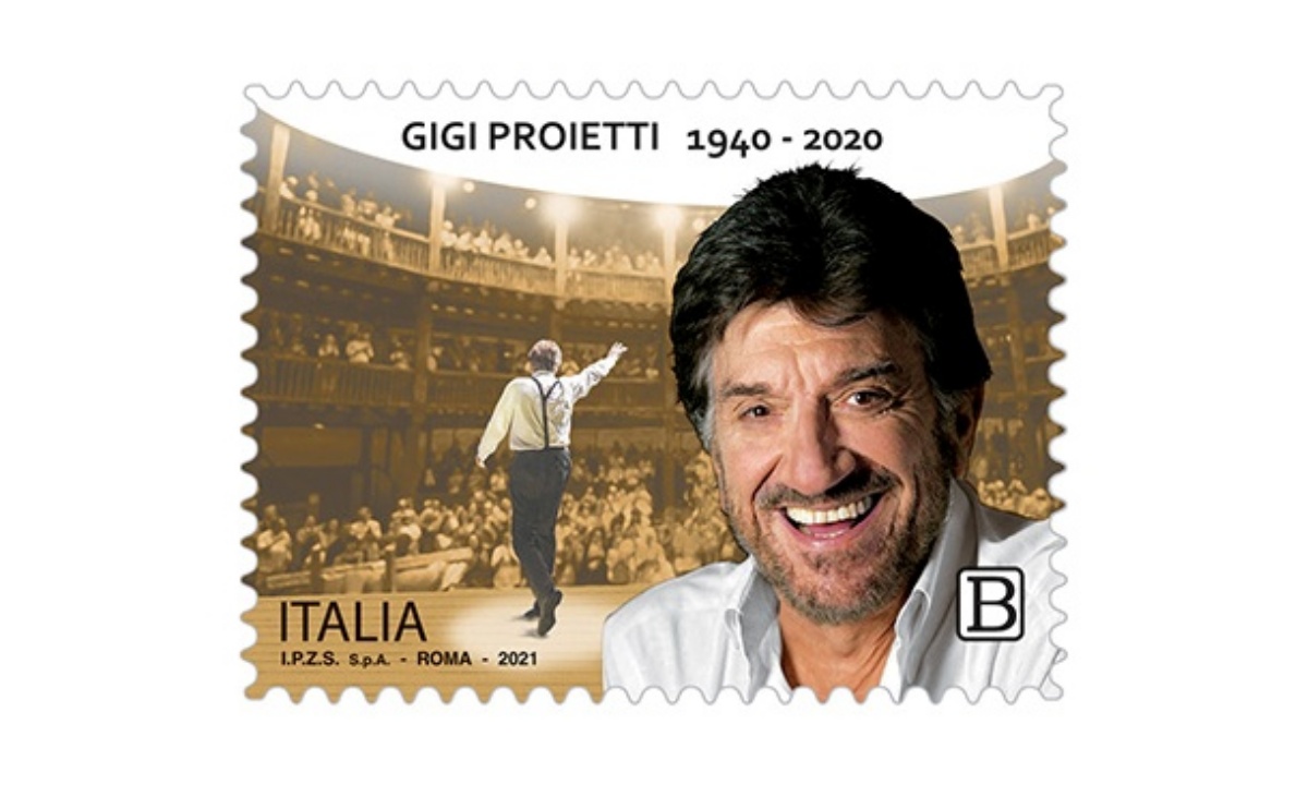 Caratteristiche del Francobollo dedicato a Gigi Proietti