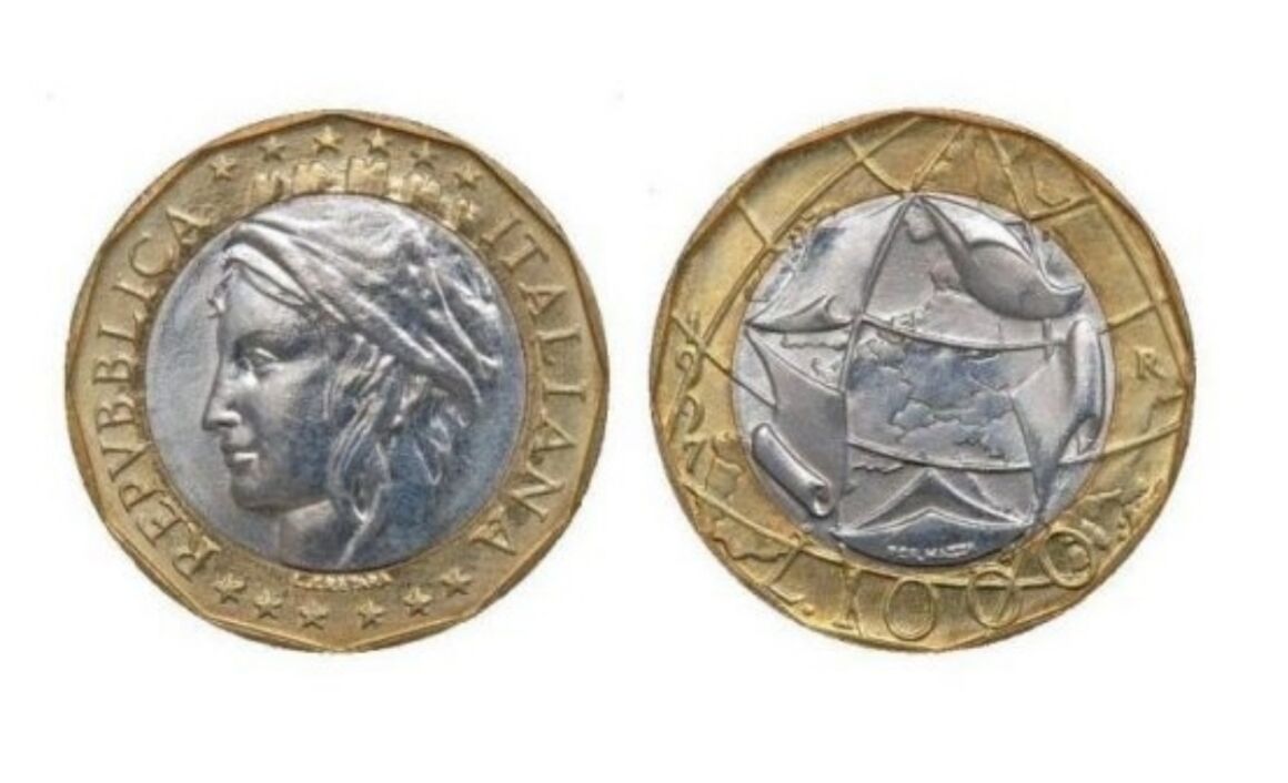 Valore moneta da Mille Lire del 1997