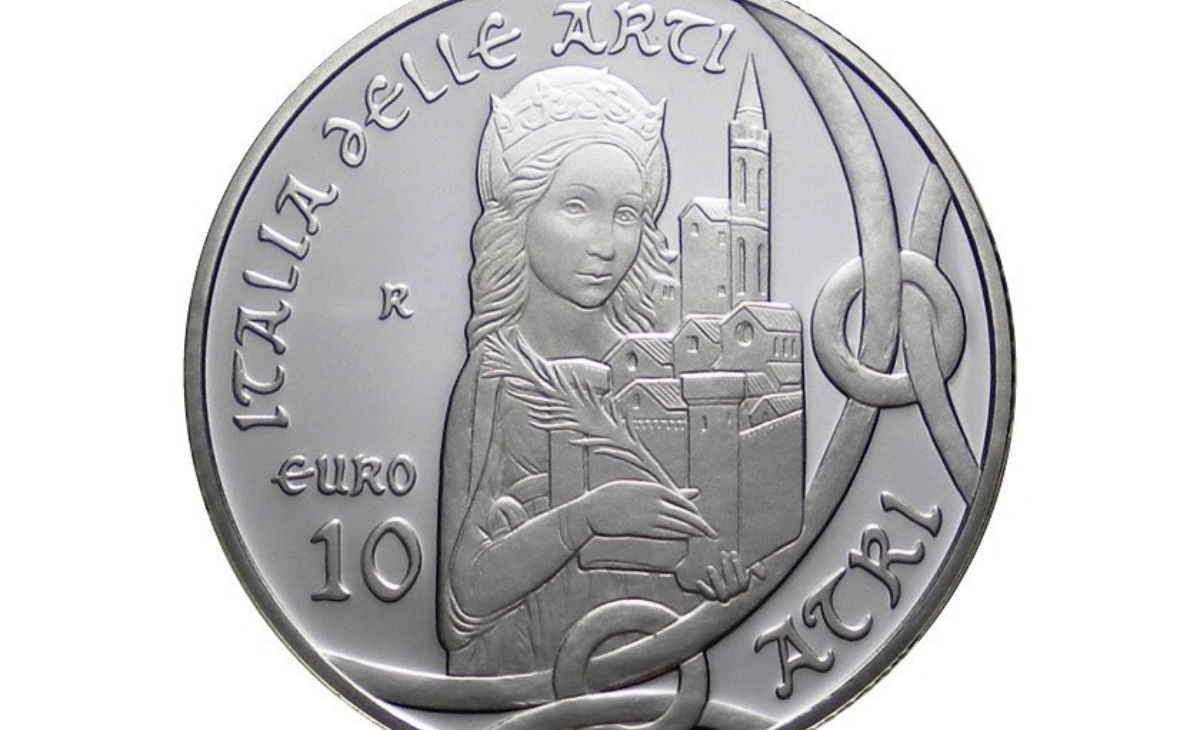 Valore moneta da 10 euro Atri, Abruzzo Serie Italia delle Arti