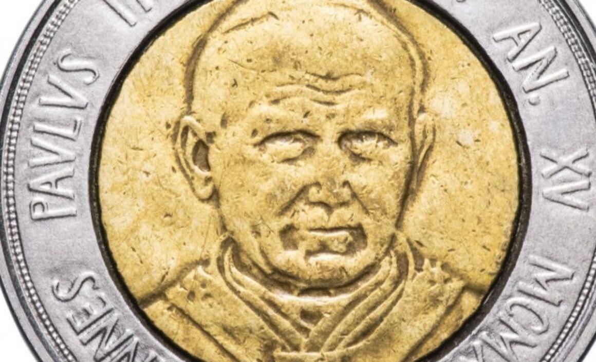 Valore moneta da 500 Lire Vaticano 1993 – PATER NOSTER