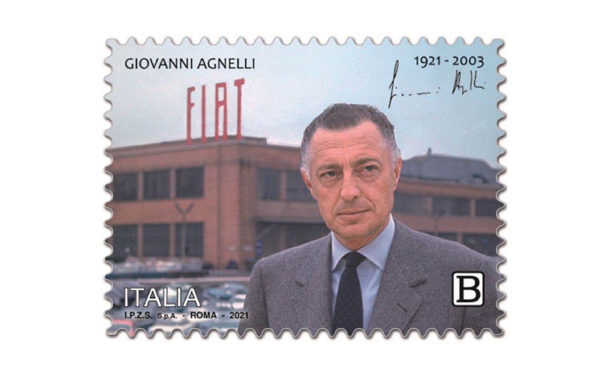 Caratteristiche Francobollo Giovanni Agnelli