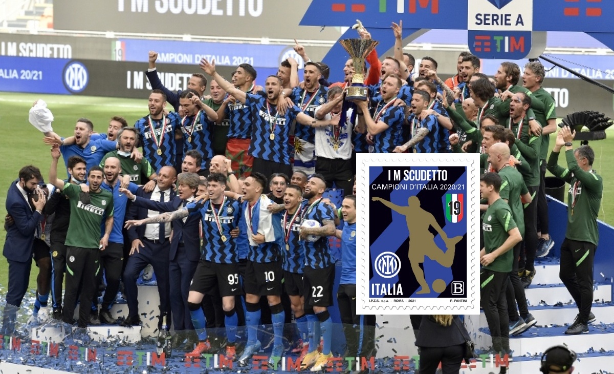 Caratteristiche francobollo Inter Campioni d'Italia