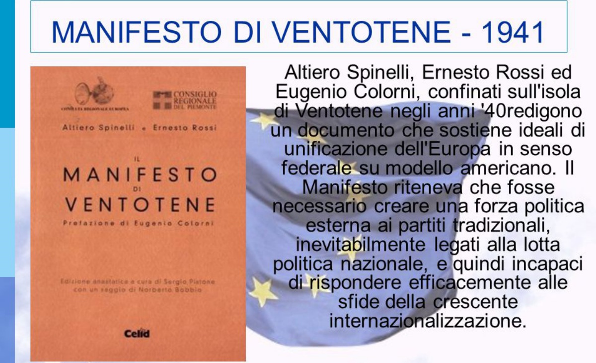 Francobollo Manifesto di Ventotene