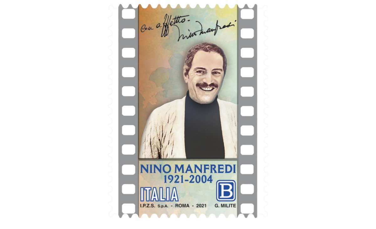 Francobollo centesimo anniversario nascita Nino Manfredi