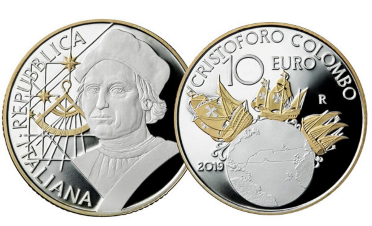 Valore e caratteristiche moneta da 10 euro Cristoforo Colombo