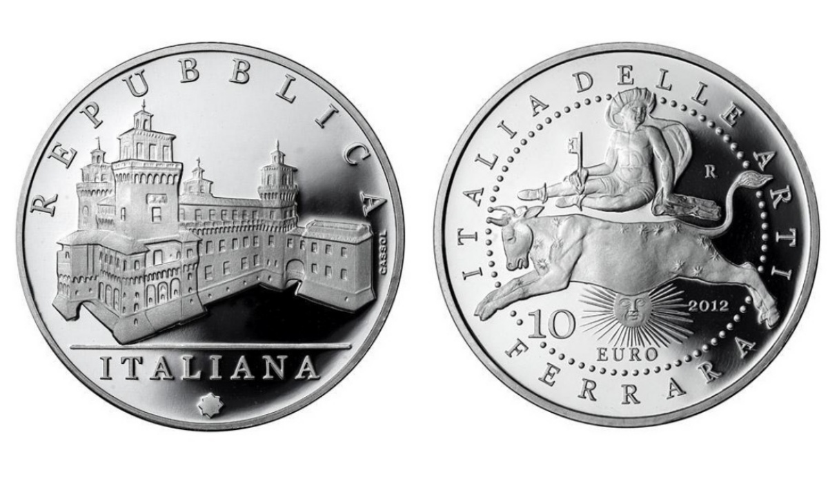 Valore e caratteristiche moneta da 10 euro Ferrara Serie Italia delle Arti