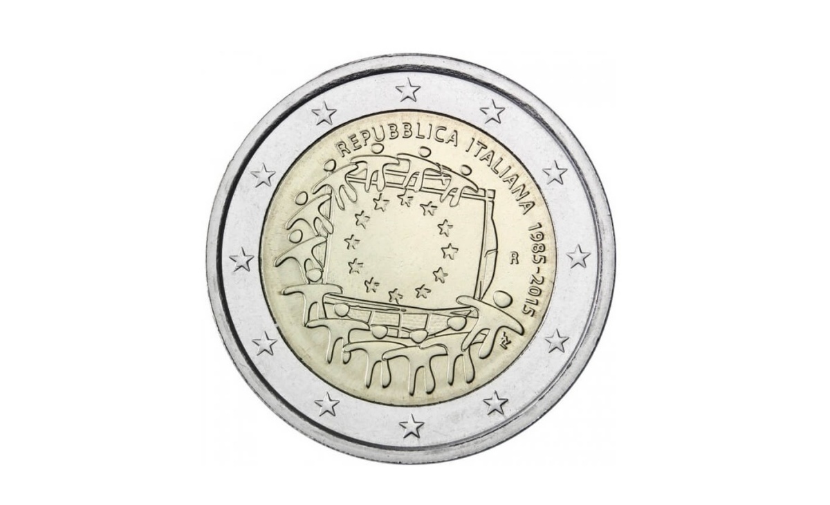 Caratteristiche moneta da 2 euro 30° Anniversario della Bandiera Europea