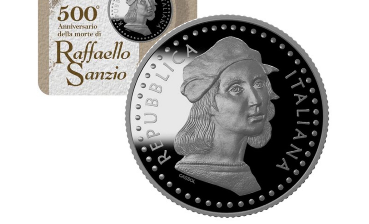 Caratteristiche moneta da 5 euro 500° Anniversario della morte di Raffaello Sanzio