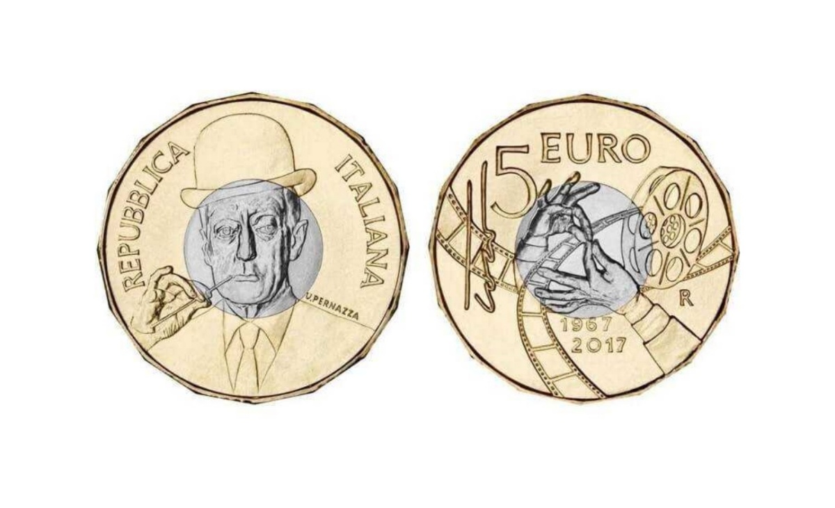 Moneta da 5 euro 50esimo anniversario della scomparsa di Totò